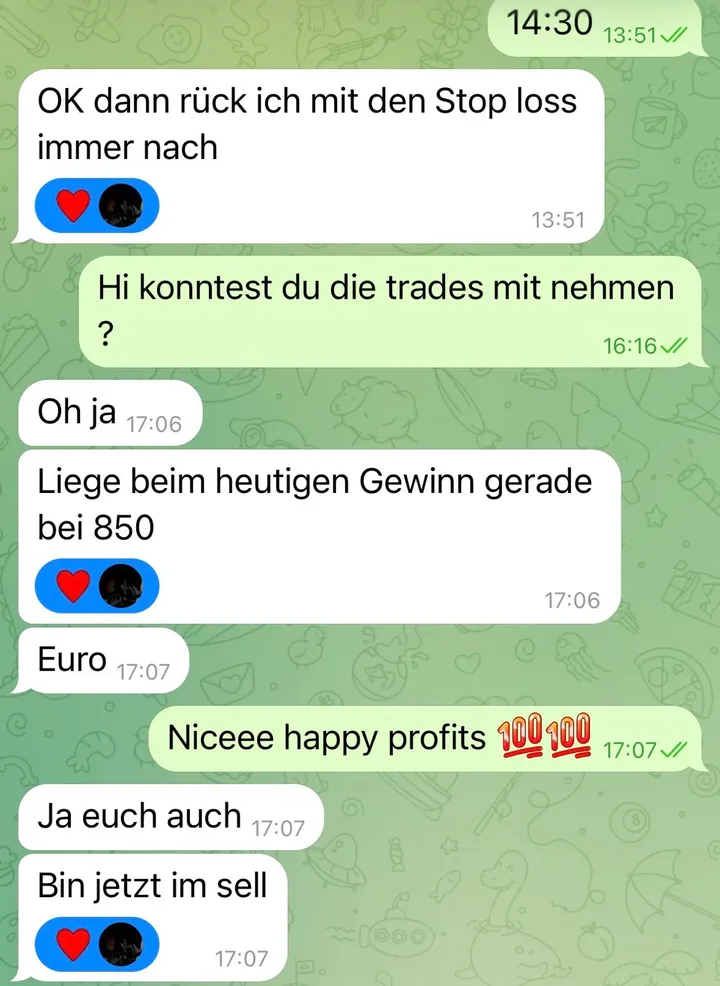 Mitglied: Liege beim heutigen Gewinn bei 850 Euro