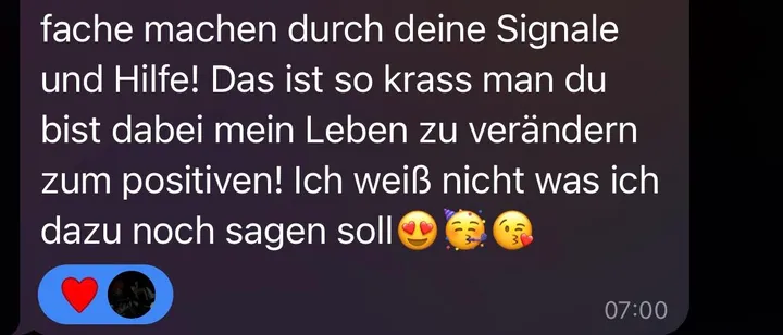Mitglied: Du bist dabei, mein Leben zum Positiven zu verändern